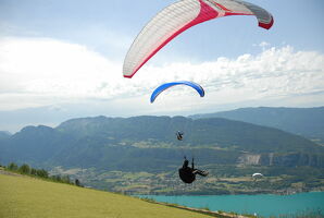 Take off: Montmin col de La Forclaz