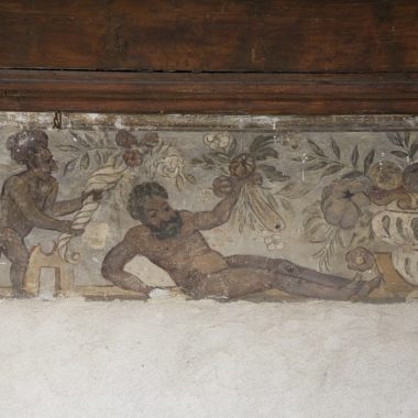 Logis Nemours du Musée-Château, peinture murale, 16e siècle