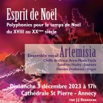 Concert : Esprit de Noël avec l'ensemble vocal Artemisia