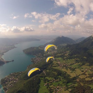 Lake Annecy paragliding take-off site