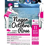 Nager pour octobre rose : le bain rose_Duingt