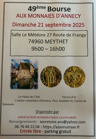 49ème bourse aux monnaies d'Annecy