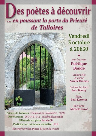 Concert : Des poètes à découvrir