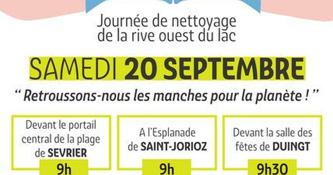 Journée de nettoyage de la rive ouest du lac