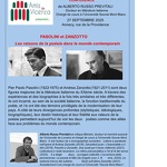 Conférence : Pasolini et Zanzotto_Annecy