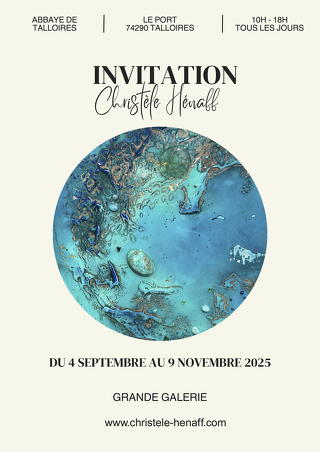 Exposition de peinture par la plasticienne Christèle Hénaff