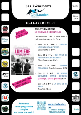 Cycle thématique : "Le cinéma à l'honneur !"