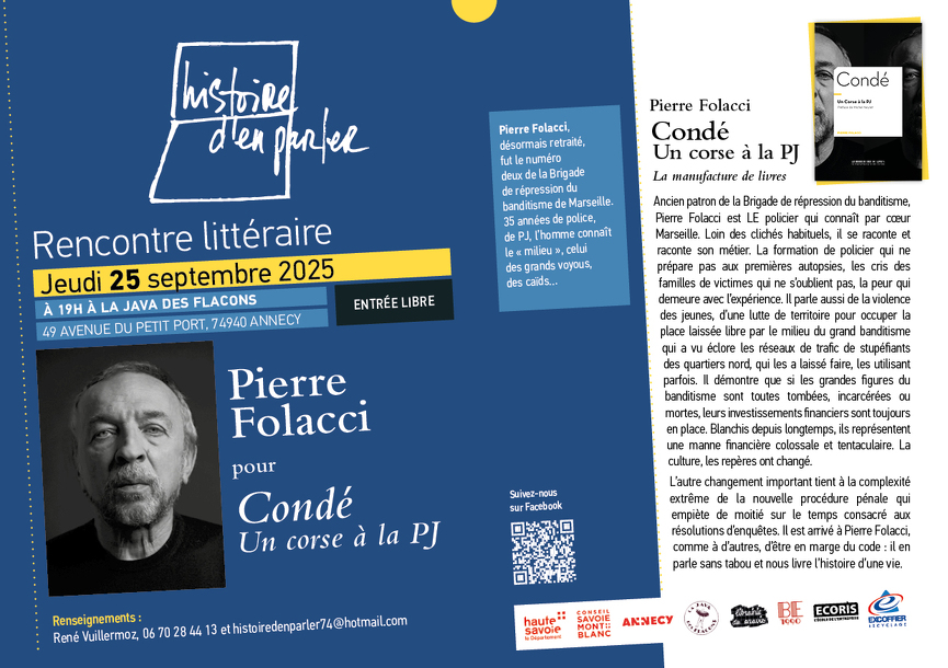 Rencontre littéraire avec Pierre Folacci
