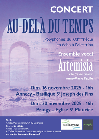 Concert : Au delà du temps par l'ensemble vocal Artemisia