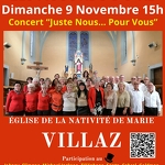 Concert de variété, juste nous pour vous_Villaz