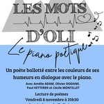 Spectacle "Les Mots d'Oli", Le Piano Poétique_Talloires-Montmin