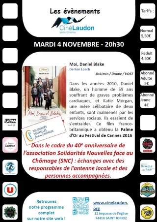 Ciné-rencontre : "Moi, Daniel Blake"