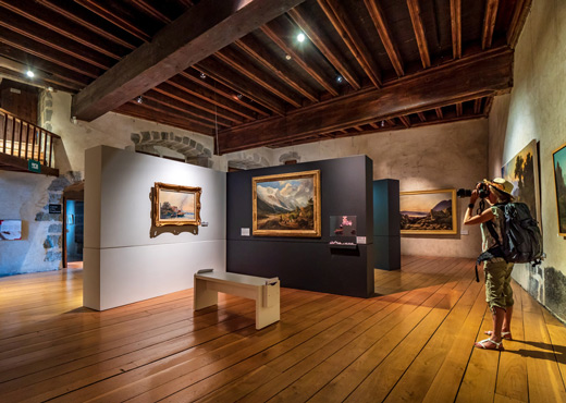 Fine arts and landscapes rooms at the Annecy Castle Museum