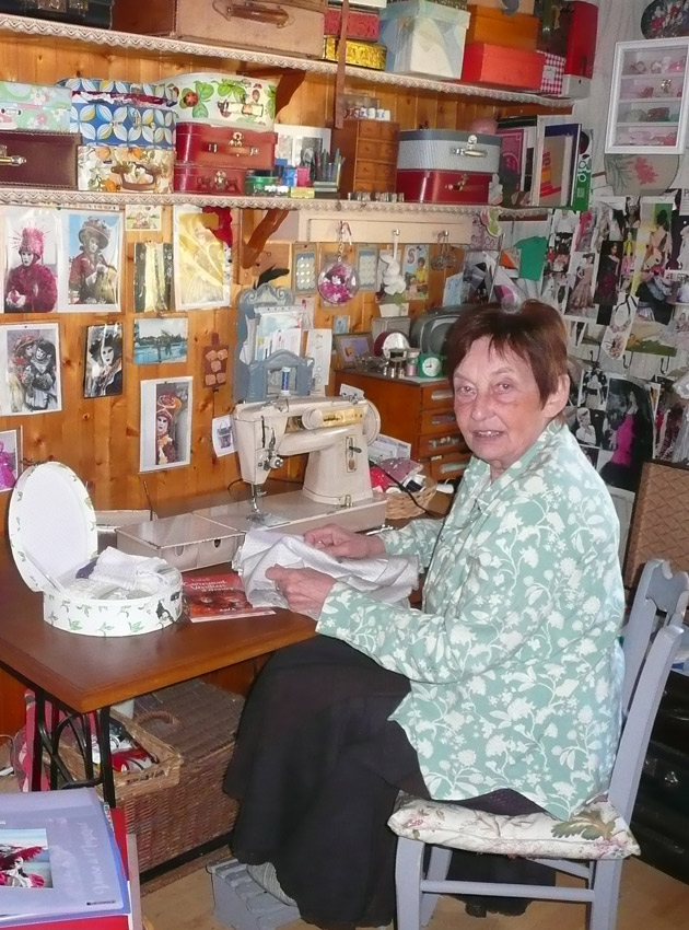 Monique Bon in her workshop