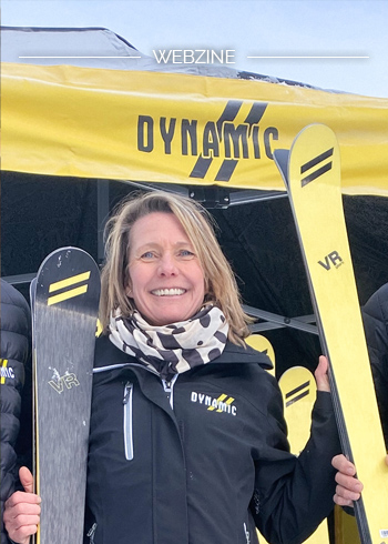 Ingrid Menet et les skis DYNAMIC