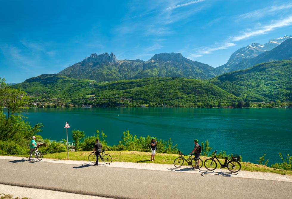 Piste cyclable du lac d'Annecy