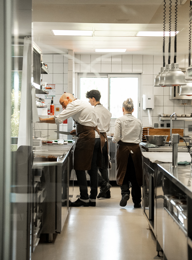 Chef Benoît Vidal’s team