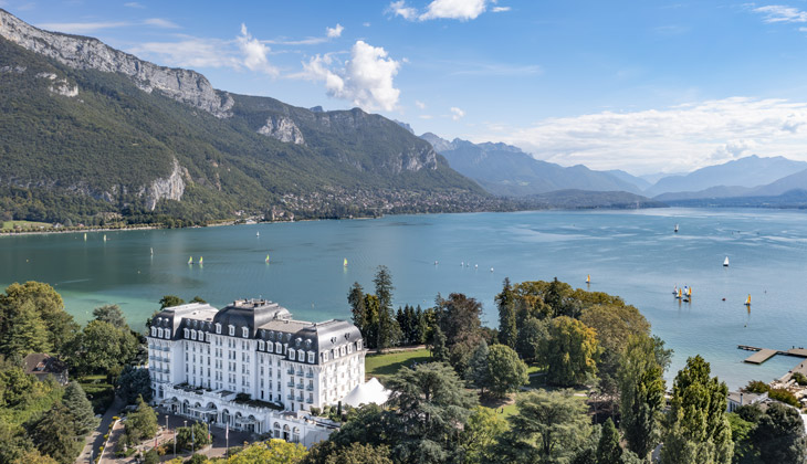 Aerial view of the Centre de Congrès Impérial - Grand Annecy